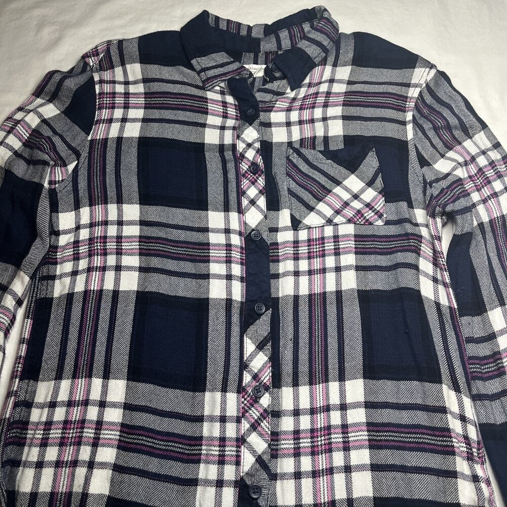 Beach Lunch Lounge Women’s Medium Flannel Button Down Shirt